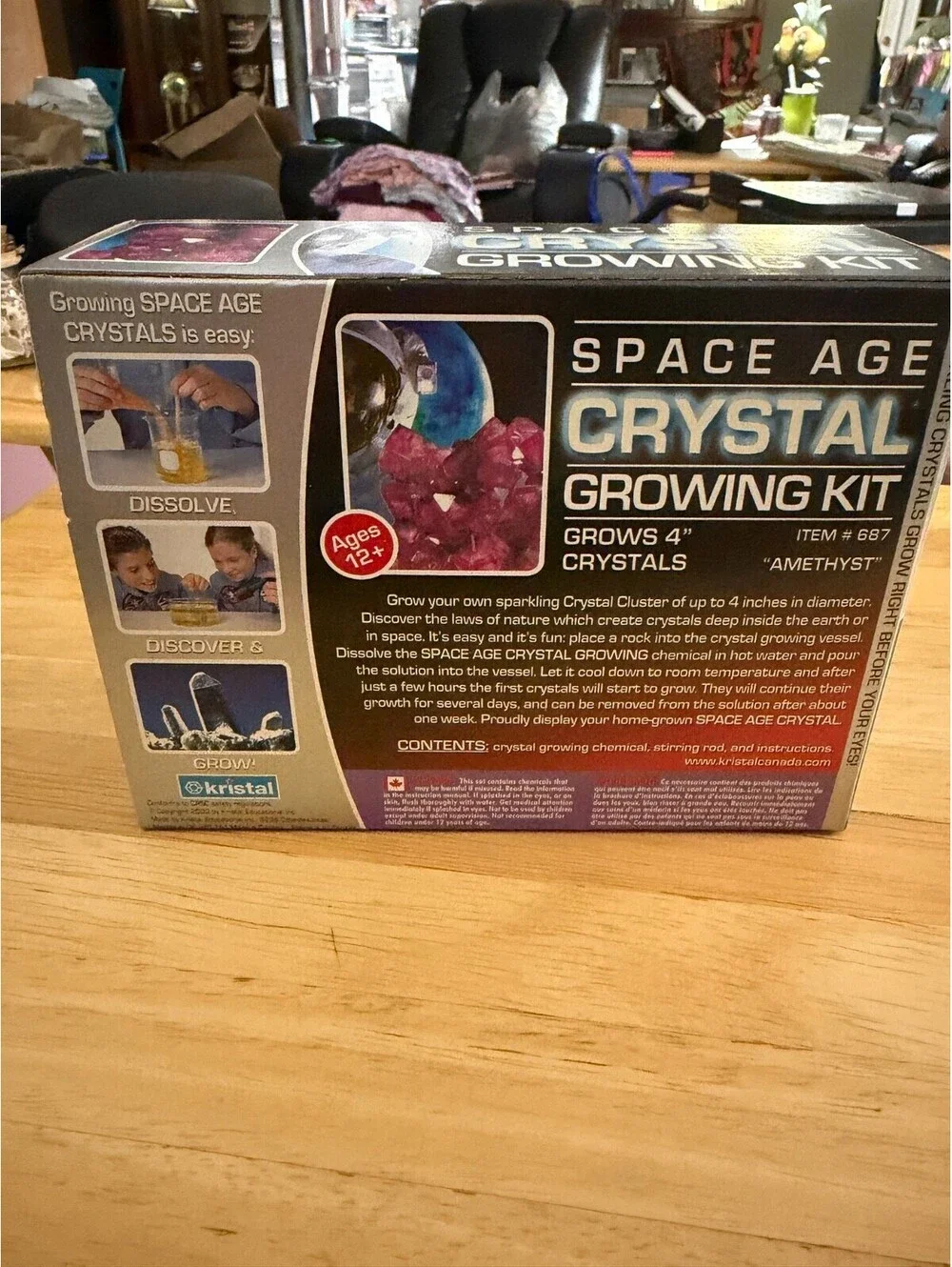 Kristal Space Age Amethyst Crystal Growing Kit
